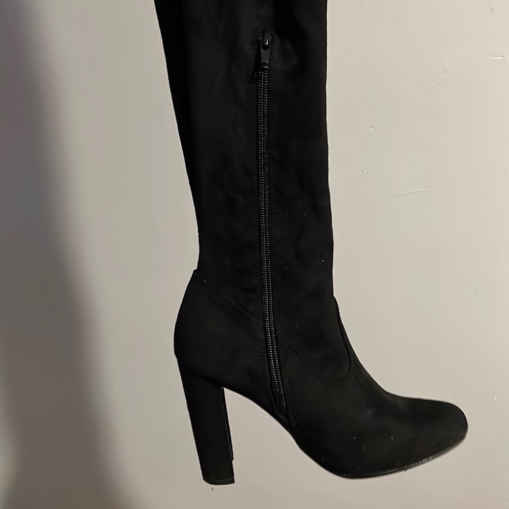 Black Over the knee heel boots